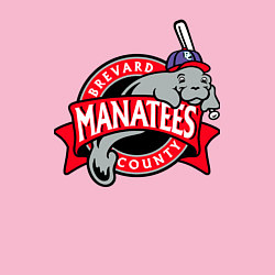 Свитшот хлопковый мужской Brevard County Manatees - baseball team, цвет: светло-розовый — фото 2