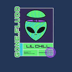 Свитшот хлопковый мужской GONE FLUDD UFO, цвет: тёмно-синий — фото 2