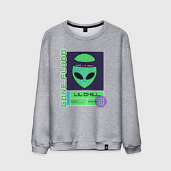 Свитшот хлопковый мужской GONE FLUDD UFO, цвет: меланж