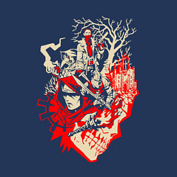 Свитшот хлопковый мужской DARKEST DUNGEON ART GAME, цвет: тёмно-синий — фото 2