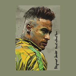 Свитшот хлопковый мужской Neymar Junior - Brazil national team, цвет: авокадо — фото 2