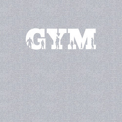 Свитшот хлопковый мужской GYM- образ жизни, цвет: меланж — фото 2