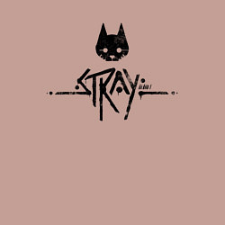 Свитшот хлопковый мужской Stray: Black Logo, цвет: пыльно-розовый — фото 2