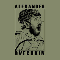 Свитшот хлопковый мужской АЛЕКСАНДР ОВЕЧКИН ALEXANDER OVECHKIN, цвет: авокадо — фото 2