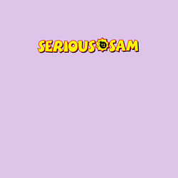 Свитшот хлопковый мужской Logo Serious Sam, цвет: лаванда — фото 2