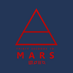 Свитшот хлопковый мужской 30 Seconds to Mars рок, цвет: тёмно-синий — фото 2