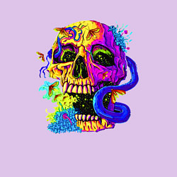 Свитшот хлопковый мужской Art skull!, цвет: лаванда — фото 2