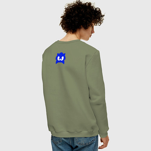 Мужской свитшот Sonic Adventure Sonic / Авокадо – фото 4