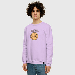 Свитшот хлопковый мужской Cookie - Made for, цвет: лаванда — фото 2