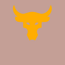 Свитшот хлопковый мужской Бык Дуэйн Скала Джонсон, цвет: пыльно-розовый — фото 2