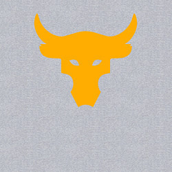 Свитшот хлопковый мужской Бык Дуэйн Скала Джонсон, цвет: меланж — фото 2