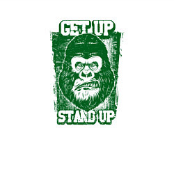 Свитшот хлопковый мужской Get up stand up, цвет: белый — фото 2