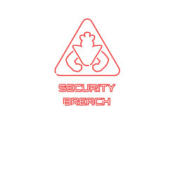 Свитшот хлопковый мужской FNAF Security Breach logo, цвет: белый — фото 2