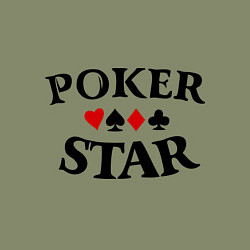 Свитшот хлопковый мужской Poker Star, цвет: авокадо — фото 2