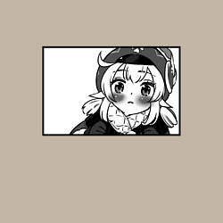 Свитшот хлопковый мужской Кли глазки ангела Геншин Импакт, цвет: миндальный — фото 2