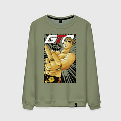 Мужской свитшот Onizuka fuck pow