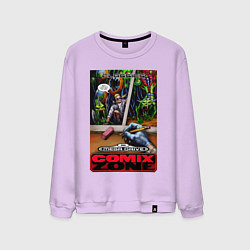 Свитшот хлопковый мужской Sega Classics, цвет: лаванда