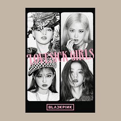 Свитшот хлопковый мужской Blackpink K-pop, цвет: миндальный — фото 2