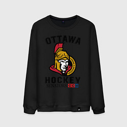 Свитшот хлопковый мужской OTTAWA SENATORS ОТТАВА СЕНАТОРЗ, цвет: черный