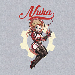 Свитшот хлопковый мужской Nuka Cola, space, цвет: меланж — фото 2