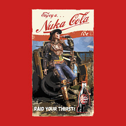 Свитшот хлопковый мужской Nuka Cola - raid your first!, цвет: красный — фото 2