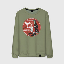 Свитшот хлопковый мужской Nuka Cola Ice Cold Retro, цвет: авокадо