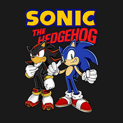 Свитшот хлопковый мужской ЕЖ СОНИК SONIC THE HEDGEHOG, цвет: черный — фото 2