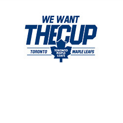 Свитшот хлопковый мужской Toronto Maple Leafs We want the cup Торонто Мейпл, цвет: белый — фото 2