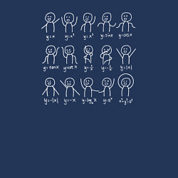 Свитшот хлопковый мужской Формулы в человечках, цвет: тёмно-синий — фото 2