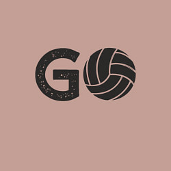 Свитшот хлопковый мужской Go Volleyball, цвет: пыльно-розовый — фото 2