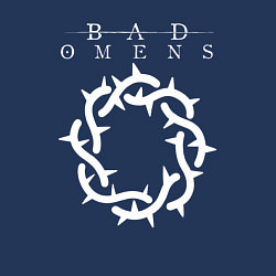 Свитшот хлопковый мужской Bad Omens logo, цвет: тёмно-синий — фото 2