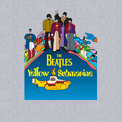 Свитшот хлопковый мужской The Beatles on a Yellow Submarine, цвет: меланж — фото 2