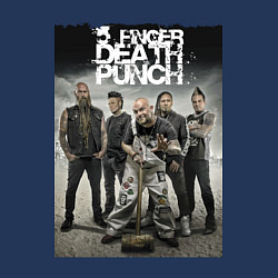 Свитшот хлопковый мужской Five Finger Death Punch!, цвет: тёмно-синий — фото 2
