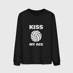 Свитшот хлопковый мужской Kiss - My Ace, цвет: черный