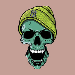 Свитшот хлопковый мужской New York Yankees Cool skull, цвет: пыльно-розовый — фото 2