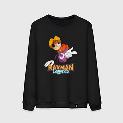 Свитшот хлопковый мужской Rayman Legends, цвет: черный