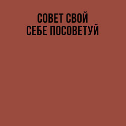 Свитшот хлопковый мужской Совет себе посоветуй, цвет: кирпичный — фото 2