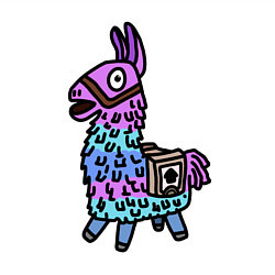 Свитшот хлопковый мужской Фортнайт Лама Fortnite Lama, цвет: белый — фото 2
