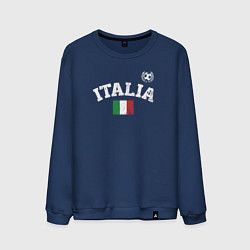 Свитшот хлопковый мужской Футбол Италия, цвет: тёмно-синий