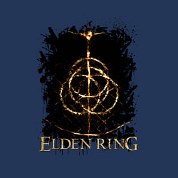 Свитшот хлопковый мужской ELDEN RING SYMBOL LOGO, цвет: тёмно-синий — фото 2