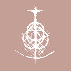 Свитшот хлопковый мужской ELDEN RING LOGO ЭЛДЕН РИНГ, цвет: пыльно-розовый — фото 2