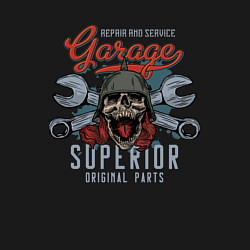 Свитшот хлопковый мужской Garage superior, цвет: черный — фото 2