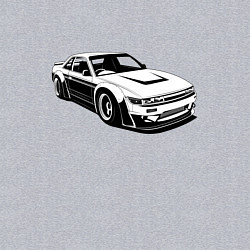 Свитшот хлопковый мужской Nissan Silvia S13 RB, цвет: меланж — фото 2