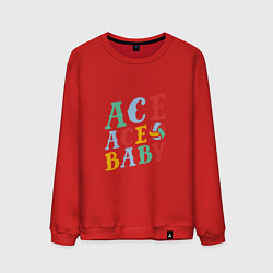 Свитшот хлопковый мужской Ace Ace Baby, цвет: красный