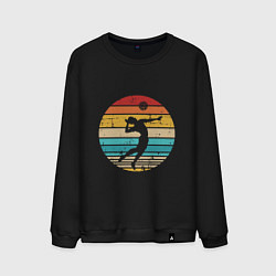 Свитшот хлопковый мужской Volley Play, цвет: черный