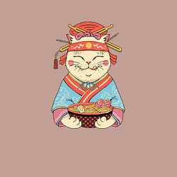 Свитшот хлопковый мужской Geisha Neko Ramen, цвет: пыльно-розовый — фото 2