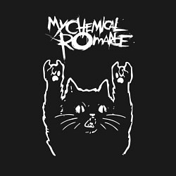 Свитшот хлопковый мужской My Chemical Romance Рок кот, цвет: черный — фото 2