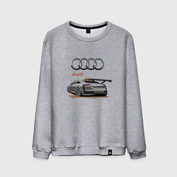 Свитшот хлопковый мужской Audi Racing team, цвет: меланж