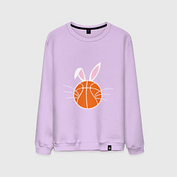 Свитшот хлопковый мужской Basketball Bunny, цвет: лаванда