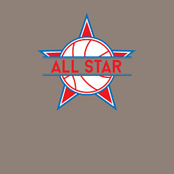 Свитшот хлопковый мужской NBA All-Star, цвет: утренний латте — фото 2